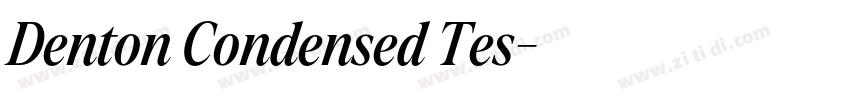 Denton Condensed Tes字体转换